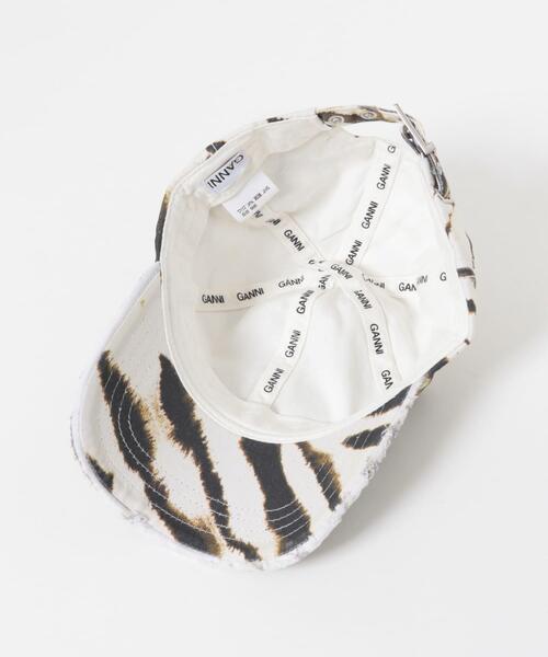 GANNI(ガニー)の「GANNI PRINTED ZEBRA CAP(キャップ・レディース・アニマル・-)」の5枚目の写真