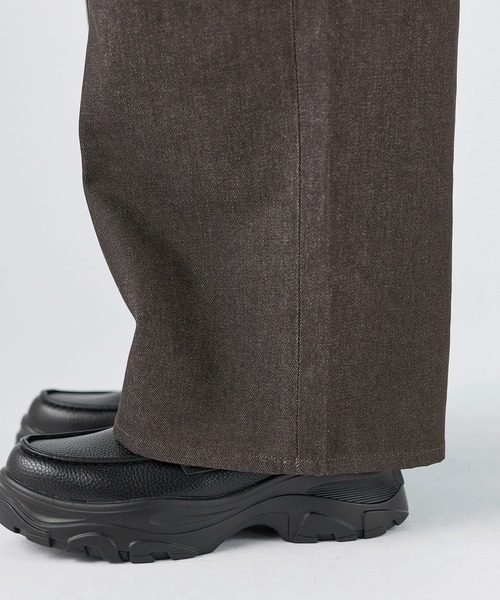 SOCCE(ソーシー)の「ワイドストレートリジッドデニムパンツ(デニムパンツ・メンズ・ブラック/ブラウン・XL/L/M/S)」の10枚目の写真