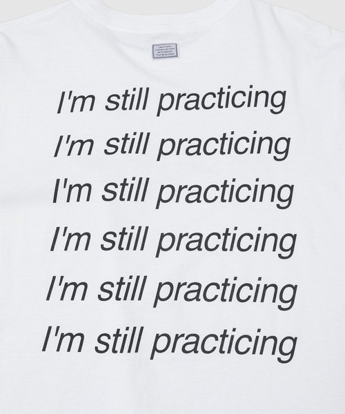 TANGTANG(タンタン)の「TEXT/PRACTICING(Tシャツ/カットソー・メンズ・ホワイト・XL/L/M)」の5枚目の写真