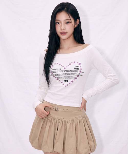 THE GREEN LAB（ザグリーンラボ）の「オフショルダー ステラ ロングスリーブ [チャコールグレー]（Tシャツ/カットソー・レディース・その他・FREE）」の9枚目の写真