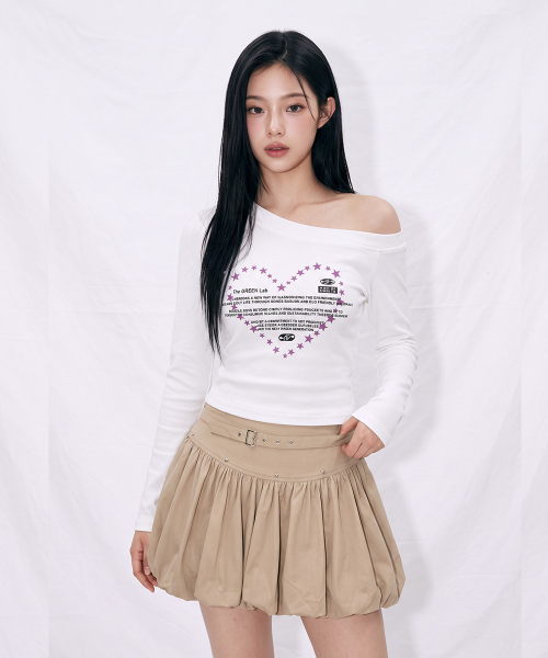 THE GREEN LAB（ザグリーンラボ）の「オフショルダー ステラ ロングスリーブ [チャコールグレー]（Tシャツ/カットソー・レディース・その他・FREE）」の10枚目の写真