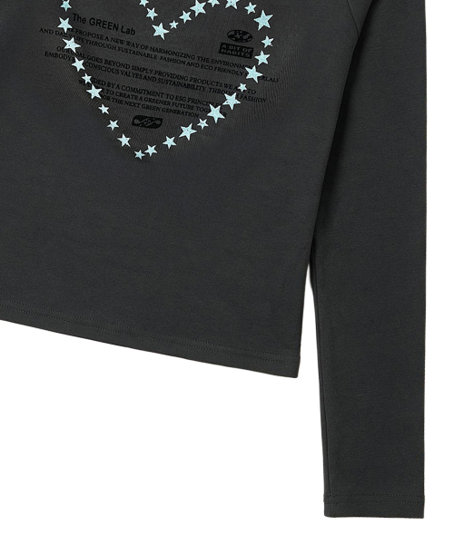 THE GREEN LAB（ザグリーンラボ）の「オフショルダー ステラ ロングスリーブ [チャコールグレー]（Tシャツ/カットソー・レディース・その他・FREE）」の13枚目の写真