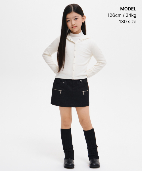 MUSINSA STANDARD KIDS（ムシンサスタンダードキッズ）の「ガールズファンキーミニスコッツ[ブラック]（スカート・レディース・その他・120/130/150/160/140）」の2枚目の写真