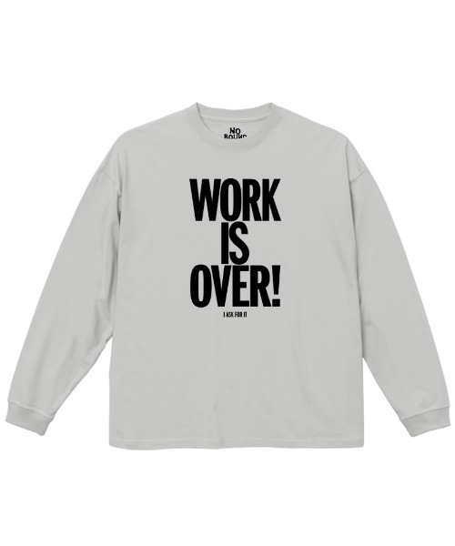 NOBOUND(ノーバウンド)の「NOBOUND(ノーバウンド) 長袖Tシャツ メッセージロゴ プリント ビッグシルエット ロンT トップス メンズ ユニセックス(Tシャツ/カットソー・メンズ・ブラック/ホワイト/グレイッシュブルー/ライトアッシュグレー・M/L/XL)」の4枚目の写真