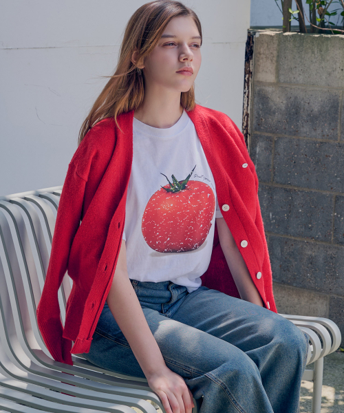SLOWLOLLI(スローローリ)の「Essential knit cardigan_5 Colors(カーディガン/ボレロ・レディース・パープル/レッド/ブルー/アイボリー/キャメル・FREE)」の10枚目の写真