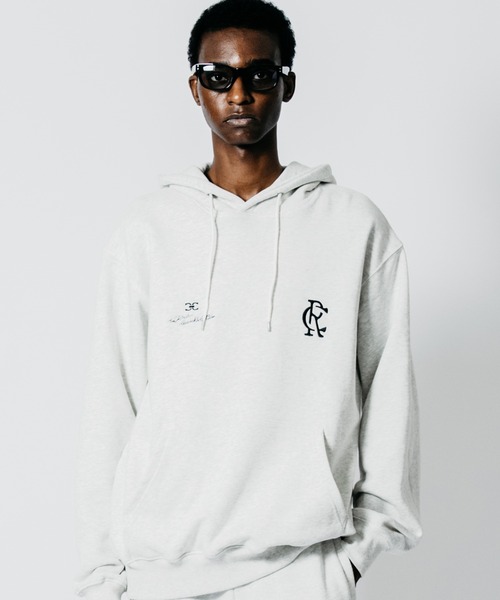 CRIMIE(クライミー)の「DUAL-CHEST EMBROIDERED PULLOVER SWEAT HOODIE(パーカー・メンズ・ブラック/オートミール・XXL/XL/L/M)」の2枚目の写真