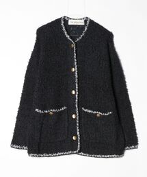 TWEED KNIT CARDIGAN 26AMSNI05