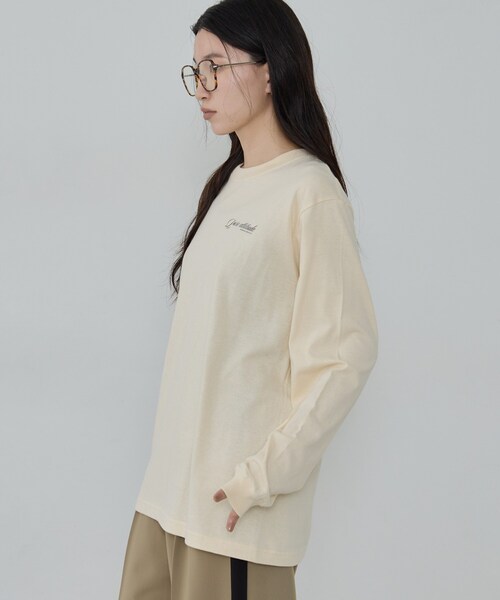GALLEST(ギャレスト)の「ワンポイントロゴロンT(Tシャツ/カットソー・レディース・ホワイト/スミクロ/ナチュラル・38)」の14枚目の写真