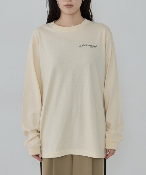 GALLEST(ギャレスト)の「ワンポイントロゴロンT(Tシャツ/カットソー・レディース・ホワイト/スミクロ/ナチュラル・38)」の16枚目の写真
