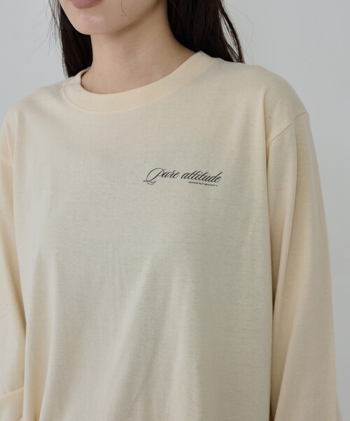 GALLEST(ギャレスト)の「ワンポイントロゴロンT(Tシャツ/カットソー・レディース・ホワイト/スミクロ/ナチュラル・38)」の17枚目の写真