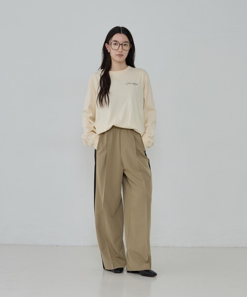 GALLEST(ギャレスト)の「ワンポイントロゴロンT(Tシャツ/カットソー・レディース・ホワイト/スミクロ/ナチュラル・38)」の20枚目の写真