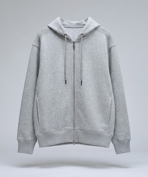 DESIGNWORKS(デザインワークス)の「【一部店舗限定】【セットアップ対応】接結ダブルフェイス フーディー(パーカー・メンズ・ブラック/グレー/オフホワイト・46/48/50)」の3枚目の写真