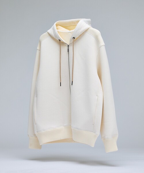 DESIGNWORKS(デザインワークス)の「【一部店舗限定】【セットアップ対応】接結ダブルフェイス フーディー(パーカー・メンズ・ブラック/グレー/オフホワイト・46/48/50)」の16枚目の写真