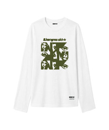 オーバーサイズ 8KHAKI 長袖Tシャツ