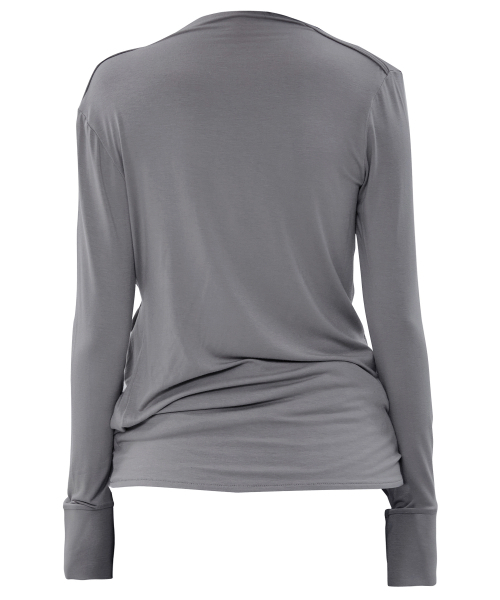 FLAREUP（フレアアップ）の「ミヤ ロングスリーブ (FL-195_Gray)（Tシャツ/カットソー・レディース・グレー・OS）」の5枚目の写真