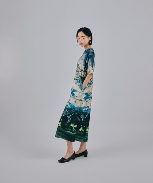NON TOKYO(ノントーキョー)の「NON TOKYO/ノントーキョー/PRINT RIB HALF SLEEVE ONE-PIECEプリントリブ半袖ワンピース(ワンピース・レディース・その他/その他2/その他1・1/2)」の12枚目の写真