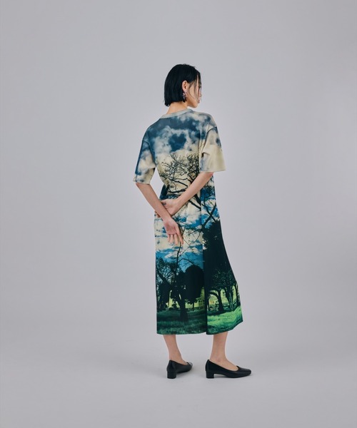 NON TOKYO(ノントーキョー)の「NON TOKYO/ノントーキョー/PRINT RIB HALF SLEEVE ONE-PIECEプリントリブ半袖ワンピース(ワンピース・レディース・その他/その他2/その他1・1/2)」の13枚目の写真