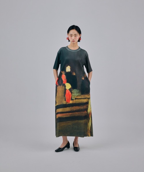 NON TOKYO(ノントーキョー)の「NON TOKYO/ノントーキョー/PRINT RIB HALF SLEEVE ONE-PIECEプリントリブ半袖ワンピース(ワンピース・レディース・その他/その他2/その他1・1/2)」の17枚目の写真