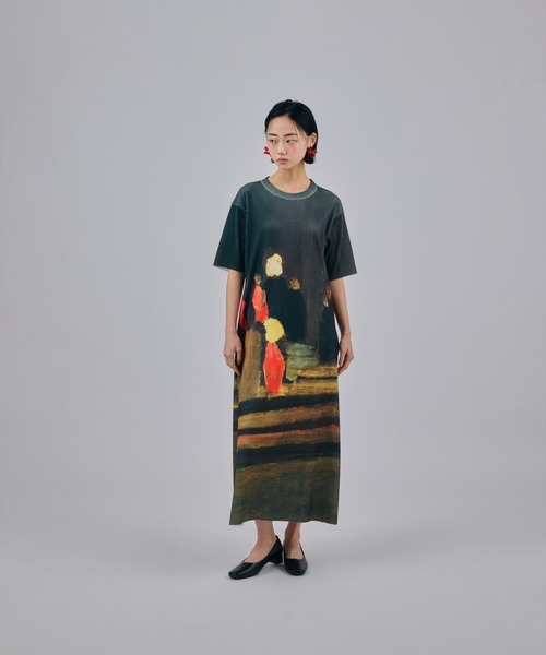 NON TOKYO(ノントーキョー)の「NON TOKYO/ノントーキョー/PRINT RIB HALF SLEEVE ONE-PIECEプリントリブ半袖ワンピース(ワンピース・レディース・その他/その他2/その他1・1/2)」の18枚目の写真