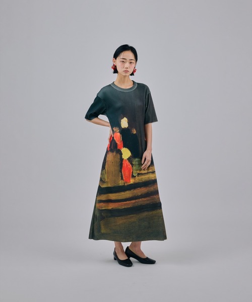 NON TOKYO(ノントーキョー)の「NON TOKYO/ノントーキョー/PRINT RIB HALF SLEEVE ONE-PIECEプリントリブ半袖ワンピース(ワンピース・レディース・その他/その他2/その他1・1/2)」の19枚目の写真