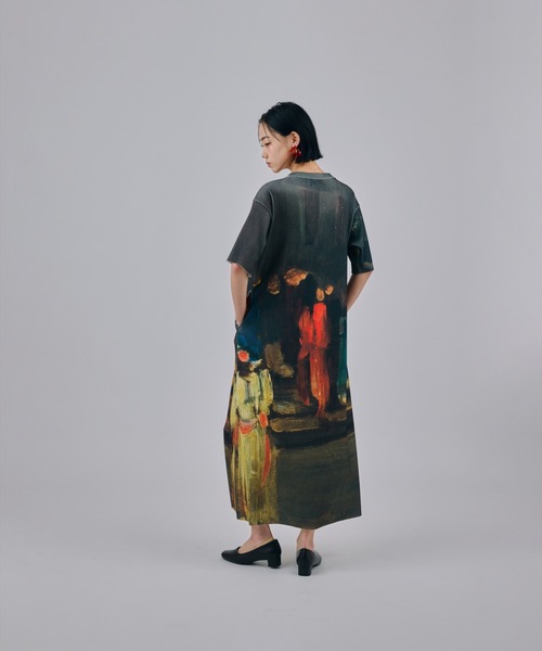 NON TOKYO(ノントーキョー)の「NON TOKYO/ノントーキョー/PRINT RIB HALF SLEEVE ONE-PIECEプリントリブ半袖ワンピース(ワンピース・レディース・その他/その他2/その他1・1/2)」の20枚目の写真