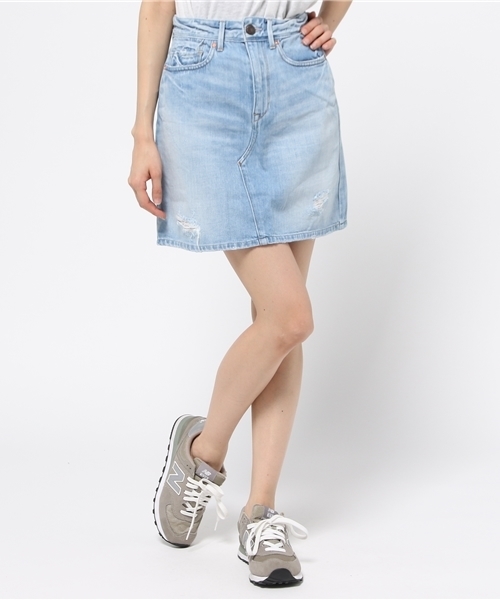 cepo（セポ）の「デニムスカート（デニムスカート・レディース・ダークインディゴブルー/インディゴブルー/ブルー系その他2/ワンウォッシュ・SMALL/LARGE/MEDIUM）」の2枚目の写真