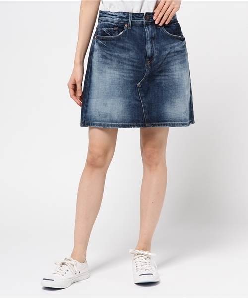 cepo（セポ）の「デニムスカート（デニムスカート・レディース・ダークインディゴブルー/インディゴブルー/ブルー系その他2/ワンウォッシュ・SMALL/LARGE/MEDIUM）」の3枚目の写真