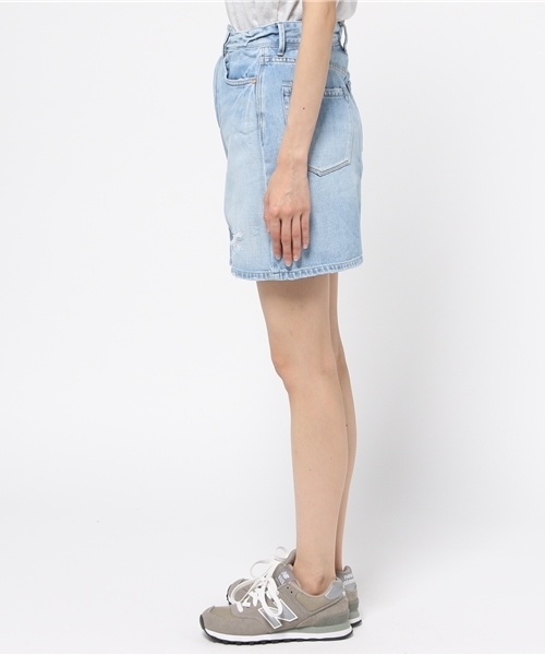 cepo（セポ）の「デニムスカート（デニムスカート・レディース・ダークインディゴブルー/インディゴブルー/ブルー系その他2/ワンウォッシュ・SMALL/LARGE/MEDIUM）」の6枚目の写真