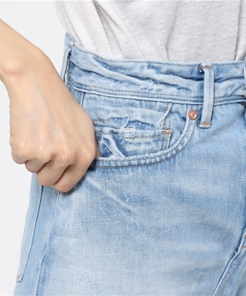 cepo（セポ）の「デニムスカート（デニムスカート・レディース・ダークインディゴブルー/インディゴブルー/ブルー系その他2/ワンウォッシュ・SMALL/LARGE/MEDIUM）」の11枚目の写真