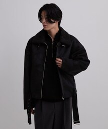ムートンタッチブルゾン