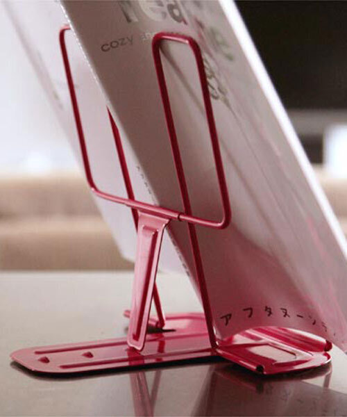 HIGHTIDE（ハイタイド）の「メタルブックレスト 本立て タブレット ブックスタンド レシピスタンド（収納グッズ・レディース・レッド/ミント/オレンジ/ブラック/アイボリー/ブルー/ピンク/ホワイト/カーキ/ベージュ/グレー・FREE）」の19枚目の写真