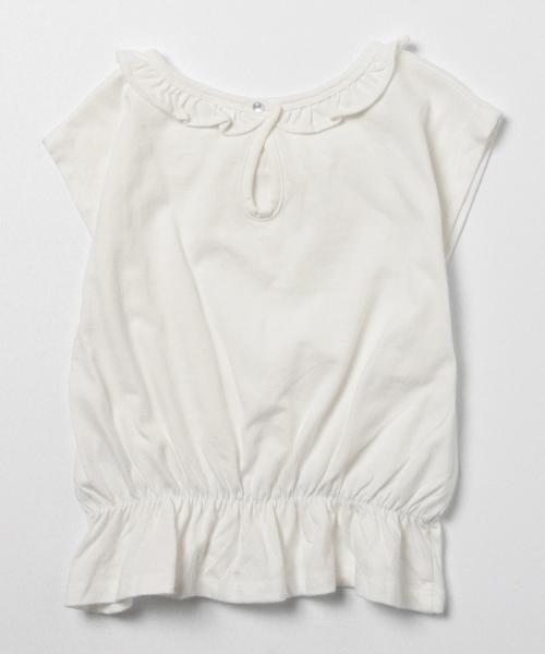 B:MING by BEAMS（ビーミングバイビームス）の「ビーミング by ビームス / フリルぺプラムトップス（シャツ/ブラウス・キッズ・ピンク/サックスブルー/オフホワイト・100/110/120/140/130/150/90/80）」の7枚目の写真