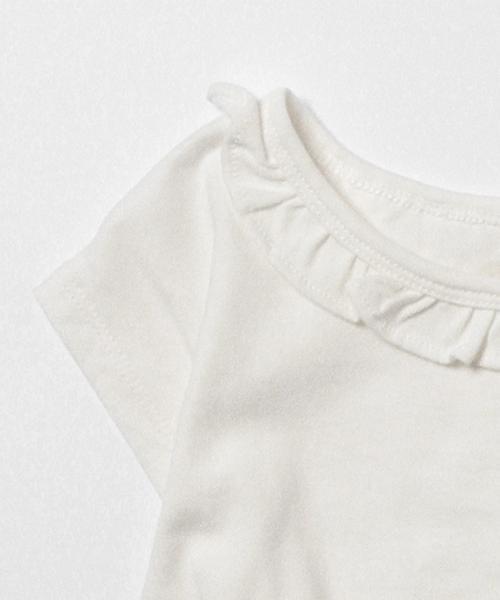 B:MING by BEAMS（ビーミングバイビームス）の「ビーミング by ビームス / フリルぺプラムトップス（シャツ/ブラウス・キッズ・ピンク/サックスブルー/オフホワイト・100/110/120/140/130/150/90/80）」の9枚目の写真