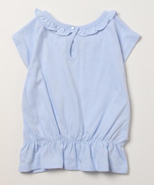 B:MING by BEAMS（ビーミングバイビームス）の「ビーミング by ビームス / フリルぺプラムトップス（シャツ/ブラウス・キッズ・ピンク/サックスブルー/オフホワイト・100/110/120/140/130/150/90/80）」の18枚目の写真