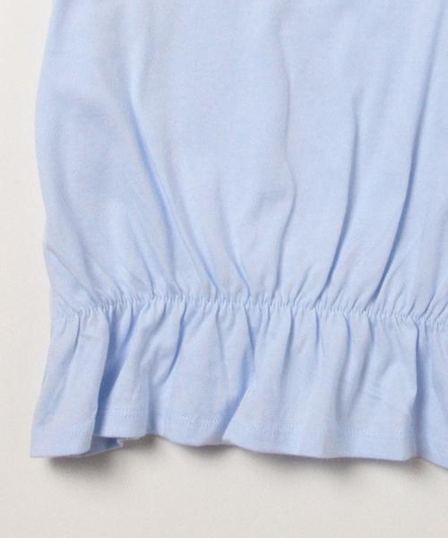 B:MING by BEAMS（ビーミングバイビームス）の「ビーミング by ビームス / フリルぺプラムトップス（シャツ/ブラウス・キッズ・ピンク/サックスブルー/オフホワイト・100/110/120/140/130/150/90/80）」の12枚目の写真