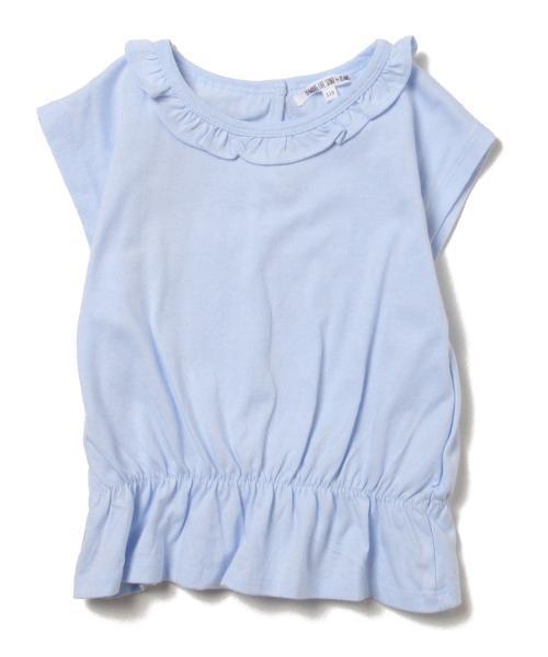 B:MING by BEAMS（ビーミングバイビームス）の「ビーミング by ビームス / フリルぺプラムトップス（シャツ/ブラウス・キッズ・ピンク/サックスブルー/オフホワイト・100/110/120/140/130/150/90/80）」の13枚目の写真