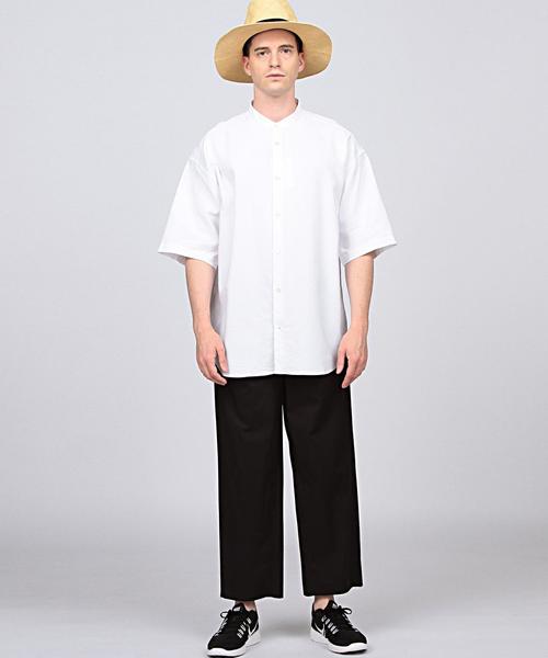 EN ROUTE(アンルート)の「ENR コットンタイプライター1Pワイドパンツ(その他パンツ・メンズ・ブラック/ネイビー・2/1/3)」の6枚目の写真