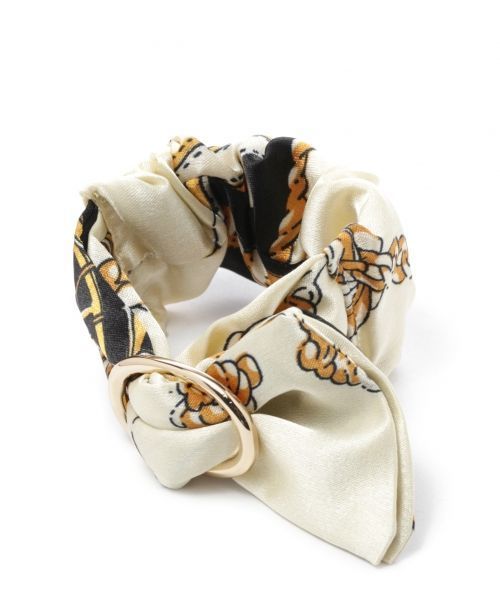 GLOBAL WORK（グローバルワーク）の「スカーフブレス/726416（ブレスレット・レディース・オレンジ/ブラック/その他/オレンジ系その他・FREE）」の2枚目の写真