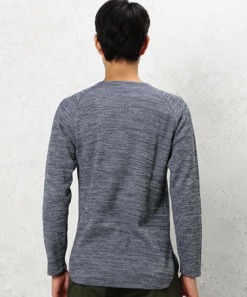 green label relaxing（グリーンレーベルリラクシング）の「BC WAFFLE RGLN C/N L/S カットソー◆（Tシャツ/カットソー・メンズ・ブラック/ネイビー/ホワイト/グレー・LARGE/SMALL/MEDIUM）」の18枚目の写真