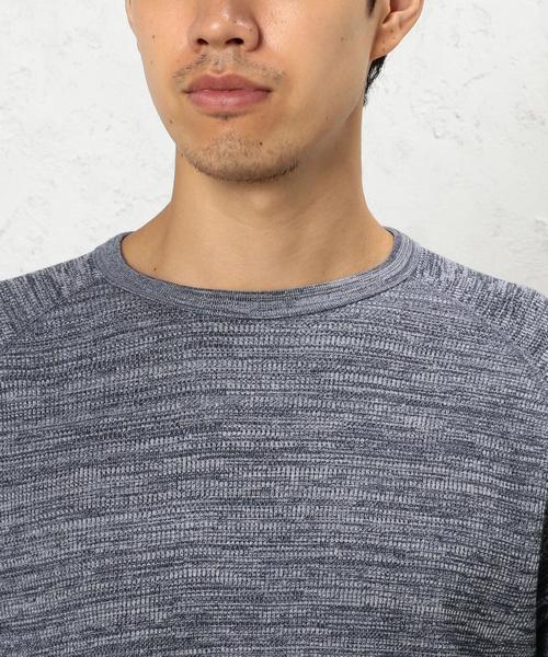 green label relaxing（グリーンレーベルリラクシング）の「BC WAFFLE RGLN C/N L/S カットソー◆（Tシャツ/カットソー・メンズ・ブラック/ネイビー/ホワイト/グレー・LARGE/SMALL/MEDIUM）」の15枚目の写真