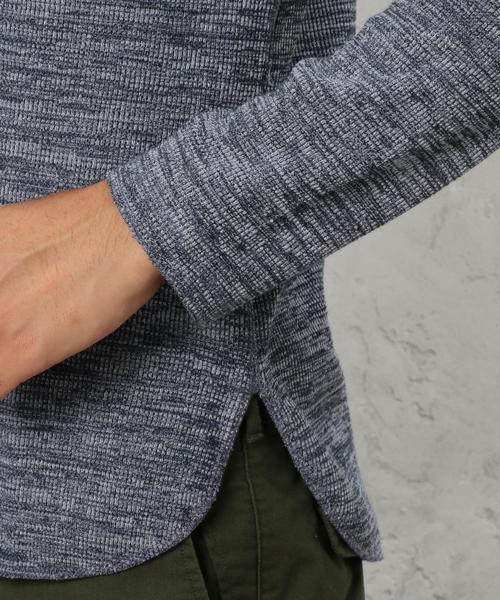 green label relaxing（グリーンレーベルリラクシング）の「BC WAFFLE RGLN C/N L/S カットソー◆（Tシャツ/カットソー・メンズ・ブラック/ネイビー/ホワイト/グレー・LARGE/SMALL/MEDIUM）」の16枚目の写真