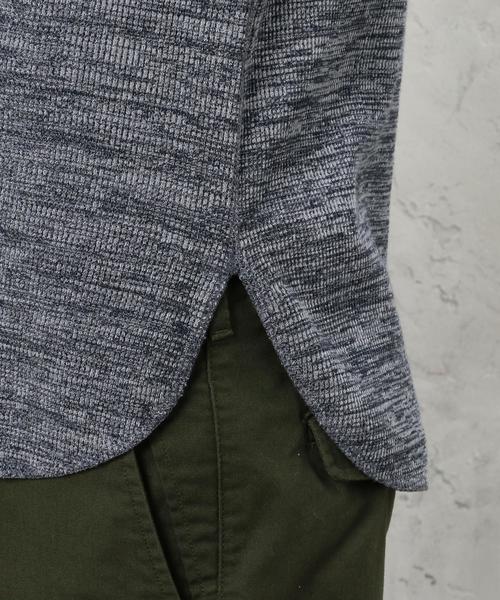 green label relaxing（グリーンレーベルリラクシング）の「BC WAFFLE RGLN C/N L/S カットソー◆（Tシャツ/カットソー・メンズ・ブラック/ネイビー/ホワイト/グレー・LARGE/SMALL/MEDIUM）」の6枚目の写真