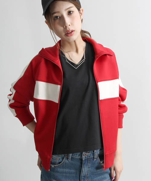 WEGO（ウィゴー）の「WEGO/ジョグトップ（ブルゾン・レディース・ネイビー/ブラウン/ワイン/ブラック・FREE）」の4枚目の写真