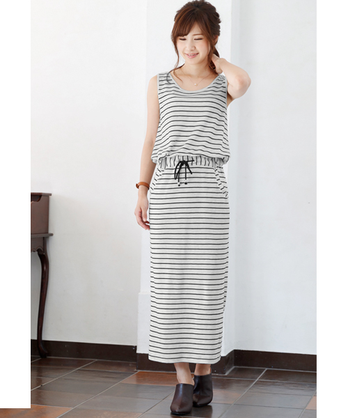 Pierrot ピエロ の Iライン マキシワンピース ワンピース Wear