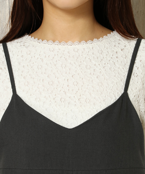 LBC（エルビーシー）の「サイドスリットサロペット（サロペット/オーバーオール・レディース・チャコールグレー/オリーブ・L/M/LARGE/MEDIUM）」の5枚目の写真