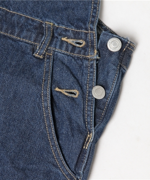 Honeys（ハニーズ）の「デニムジャンパースカート（サロペット/オーバーオール・レディース・ライトインディゴブルー/インディゴブルー/ブラック/オフホワイト/ブルー/ネイビー・M/S/L）」の15枚目の写真