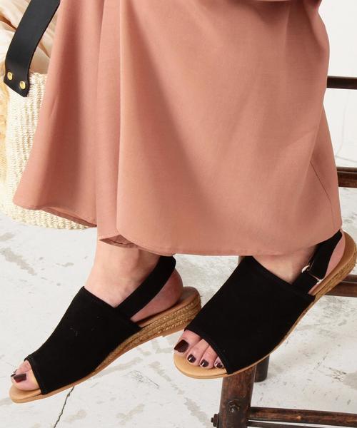 BEAUTY&YOUTH UNITED ARROWS（ビューティーアンドユースユナイテッドアローズ）の「＜Gaimo＞∴スウェードNILAエスパドリーユ ◆（サンダル・レディース・ベージュ/ブラック・38/37/35/36）」の2枚目の写真