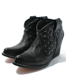 HYSTERIC GLAMOUR | DOT STUDS WESTERNアンクルブーツ(ブーツ)