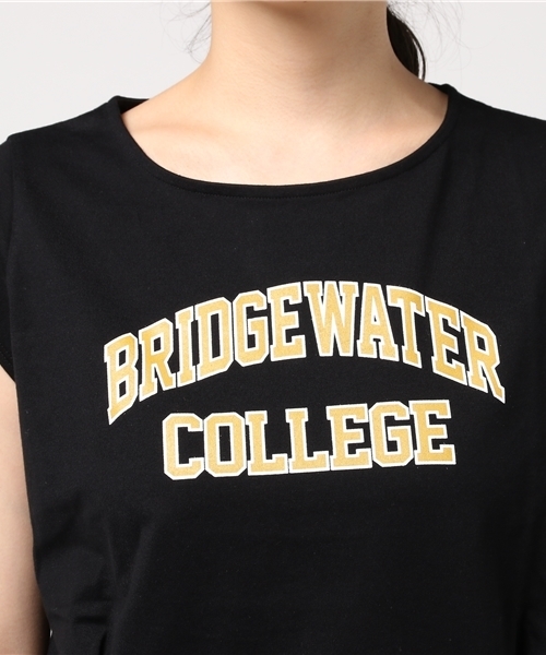 Khaju（カージュ）の「Khaju:ロゴフレンチスリーブTEE（Tシャツ/カットソー・レディース・ブラック/オフホワイト・ONE SIZE）」の6枚目の写真