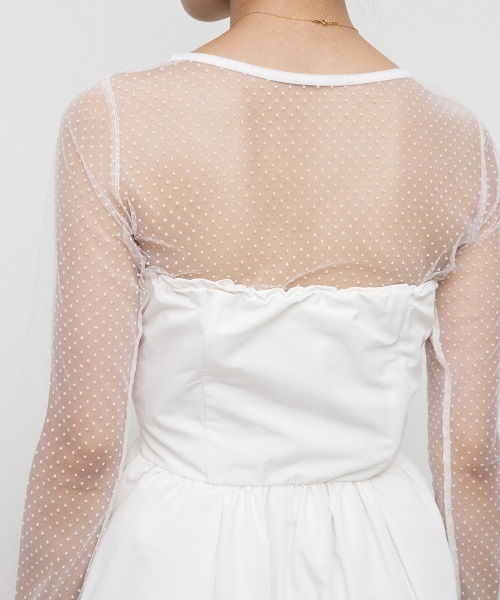 kaene（カエン）の「ドットインナー付きマキシドレス（ドレス）」 - WEAR 